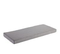 AFEBOO Coussin de banc 2/3 places pour intérieur ou extérieur, coussin antidérapant doux lavable pour terrasse, cuisine, salle à manger (gris clair, 130 x 55 x 5 cm)
