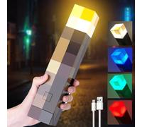 Afenau Craft Lampe torche, Lampe Murale en Forme de Torche 28cm, LAMPE Torche Applique 4 Couleurs, Lumière Torche pour Costume de Cosplay, Chambre d'enfant, Salon, Salle de Jeu, Salle d'étude