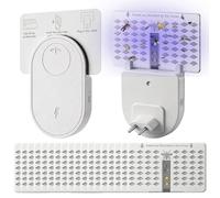 Afenau Lot de 2 pièges à mouches d'intérieur avec 18 recharges, tue-mouches UV, attrape-mouches à fruits, piège à mouches à fruits, piège à mouches à fruits à brancher pour les mites, les mouches des