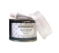 AFER - Mastic de Réparation pour Métaux Afersofer Fin - Bi-Composant Polyester - Faible Retrait, Thixotrope - Bricolage, Tôlerie, Mécanique - Boîte 1kg - Blanc