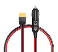 AFERIY Câble de Charge pour Voiture avec Allume-Cigare vers XT90, 3M, Rouge et Noir,Adapté aux Centrales Électriques Portables