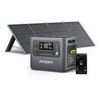 AFERIY Generateur Electrique 2400W-Noir, avec Panneau Solaire Portable 400W, 2048Wh Batterie Nomade, Generateur Solaire avec Panneau Solaire 400W, Station Electrique Portable pour Camping/RV/Jardin