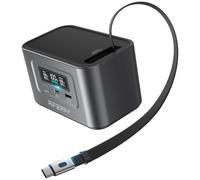 AFERIY Generateur Electrique Portable 100W, 99.2Wh/31000mAh, Charge Rapide Dual USB-C PD3.0, avec câble inclus, Protection Sécurité 6-en-1, Idéale pour les Voyages, le Camping et les Urgences, Noir