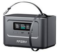 AFERIY Generateur Electrique Portable 100W, 99.2Wh/31000mAh, Charge Rapide Dual USB-C PD3.0, Batterie Nomade, Protection Sécurité 6-en-1, Idéale pour les Voyages, le Camping et les Urgences, Noir Noir