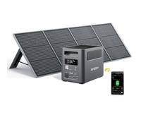 AFERIY Générateur Électrique Portable 1800W avec Panneau Solaire 200W, 1024Wh Batteries LiFePO4, UPS, Sorties AC 220V-240V, Panneau Solaire Pliable avec Ports USB, IP65, pour Camping/Maison/Domicile