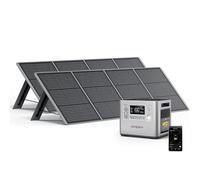 AFERIY Generateur Electrique Portable 2400W avec 2x Panneau Solaire Portable 200W, 2048Wh Batterie Nomade, Generateur Solaire avec Panneau Solaire, Station Electrique pour Camping/RV/Jardin