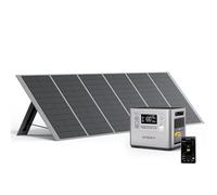 AFERIY Generateur Electrique Portable 2400W avec Panneau Solaire 400W, Batterie Nomade 2048Wh Generateur Electrique avec Panneau Solaire Pliable 400W, Station Electrique pour Camping/RV/Off-Grid