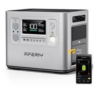 AFERIY Générateur Electrique Portable 2400W, Batterie Nomade 2048Wh, Charge Rapide 1,5H, Prise EU 220-240V, Contrôle via App, 7 Ans de Garantie, Générateur Électrique Solaire Compatibilité, Argenté