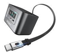 AFERIY Nano100 Generateur Electrique Portable 100W, Chargeur Portable 99.2Wh, avec Câble PD100W Rétractable, Charge Solaire avec 100W Max, Batterie Nomade, Station d'Énergie Camping, Noir