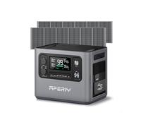 AFERIY P280 Station Electrique Portable 2800W, Batterie Nomade 2048Wh Extensible à 10,24kWh avec 2x400W Panneau Solaire Portable, Generateur Solaire pour Usage Domestique/Camping-car/Panne de Courant