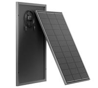 AFERIY Panneau Solaire Monocristallin 120W, 18V, Panneau Solaire 120W avec Rendement de 23%, Verre Trempé d'Epaisseur 3,2 mm pour Les Systèmes Hors Réseau/Camping/Maison, Garantie de 3 Ans