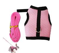 Aferzov Harnais pour lapin et | Harnais réglable pour lapin | Harnais pour chat pour éviter les fuites, harnais en maille pour chiot, chat, lapin, cochon d'Inde