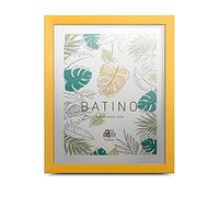 aFFa frames, Batino, Cadre photo en bois, Light, Rectangle, Avec vitre acrylique, dos HDF, Jaune, A4, 21x29,7 cm