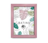 aFFa frames, Batino, Cadre photo en bois, Light, Rectangle, avec vitre acrylique, dos HDF, Pink, 15x21 cm