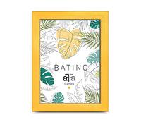 aFFa frames, Batino, Cadre photo en bois, Light, Rectangle, avec vitre acrylique, dos HDF, Yellow, 15x21 cm