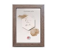 aFFa frames, Hekla, Cadre photo en MDF rectangulaire facile d'entretien avec façade en verre acrylique, Chêne Sonoma 18x24 cm