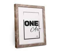 aFFa frames, Hekla, Cadre photo MDF, facile à nettoyer, rectangle, avec façade en verre acrylique, chêne clair, 40x50 cm