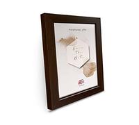 aFFa frames, Hekla, Cadre photo MDF, Facile à nettoyer, Rectangle, Avec façade en verre acrylique, Wenge, 18x24 cm