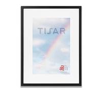 aFFa frames, Tisar, Cadre photo en bois, Light, Rectangle, Avec façade en verre acrylique, Noir, A3, 29.7x42cm
