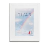 aFFa frames, Tisar, Cadre photo en bois, Light, Rectangle, avec façade en verre acrylique, White, 24x30 cm