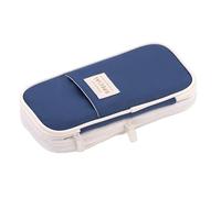 Affaire à Crayon télescopique Pagine de Crayon à Double Couche Cute Case Case Gift (Bleu Profond)