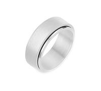 Affaire de mariage, hommes Promesses Anneaux Spinner Ring Simple Brossed Wide 8 mm Bijoux de bijoux à la mode cool