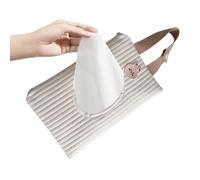Affaire des lingettes de voyage, Baby Wipes Case de voyage | Sac de voyage de distributeur de tissus en papier rechargeable portable - Étui du support anti-poussière, sac de tissu poussette pour la ma