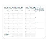 AFFAIRES FR Recharge - 10x15 cm - Semainier - 14 mois de décembre à janvier Blanc G