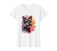 Affenpinscher Dog St Valentin Œuvre d'art T-Shirt Graphique avec Valeur