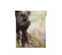 Affenpinscher Lawn Chiens Noirs Monkey Terrier, Sac de Rangement pour Femmes, Portefeuille supérieur à Presser, Petit Porte-Monnaie, Pochette de Changement
