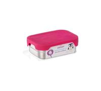 Affenzahn Boîtes à goûter en acier inoxydables Inclus boîte à goûter avec couvercle en silicone, sans BPA, passe au lave-vaisselle Hibou - Turquoise