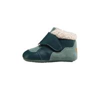 Affenzahn Chausson bébé Cuir Growy Chaussure bébé en Cuir pour Fille et garçon, Chaude, antidérapante, idéale pour Les Premiers Pas Lapin - Petrol