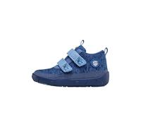 Affenzahn Chaussure mi-Saison Textile Happy imperméable, Respirant, Vegan avec Doublure Chaude, Scratchs et Semelle antidérapante, Taille 21-35 Éléphant - Bleu