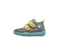 Affenzahn Chaussure mi-Saison Textile Happy imperméable, Respirant, Vegan avec Doublure Chaude, Scratchs et Semelle antidérapante, Taille 21-35 Rhino - Gris