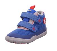 Affenzahn Chaussure mi-Saison Textile Happy imperméables, Respirantes, Vegan avec Doublure Chaude, Scratch et Semelle antidérapante Baleine - Bleu