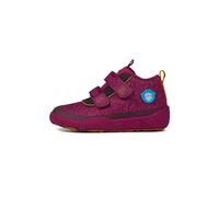 Affenzahn Chaussure Pieds-Nus Coton Lucky Vegan à Scratch, antidérapantes, Flexibles et réfléchissantes pour l'été, Taille 21-35 Oiseau - Framboise