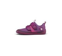 Affenzahn Chaussure Pieds-Nus Coton Lucky Vegan à Scratch, antidérapantes, Flexibles et réfléchissantes pour l'été, Taille 21-35 Oiseau - Framboise