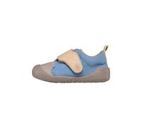Affenzahn Chaussure Premiers-Pas Coton Smally antidérapant, avec Fermeture à Scratch, Flexible, léger, Tailles 19-25 Phoque - Bleu