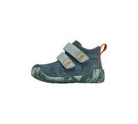 Affenzahn Chaussure Premiers-Pas Cuir Talky Lapin - Petrol | Antidérapantes avec fermeture à scratch, robustes et légères, disponibles dans les tailles du 19 au 26