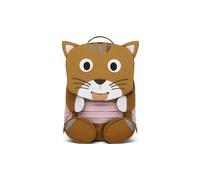 Affenzahn Grand Ami Sac à dos ergonomique et ludique pour enfants de 3 à 5 ans, fonctionnel avec 8L de capacité Chat - Marron