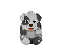 Affenzahn Grand Ami Sac à dos ergonomique et ludique pour enfants de 3 à 5 ans, fonctionnel avec 8L de capacité Chien - Gris