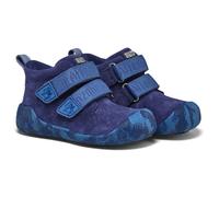 Affenzahn - Kid's Lauflerner Übergangsschuh Leder Talky - Chaussures minimalistes - EU 19 - elephant / blue