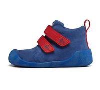 Affenzahn - Kid's Lauflerner Übergangsschuh Leder Talky - Chaussures minimalistes - EU 19 - whale / red / blue