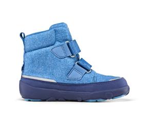 Affenzahn - Kid's Mid Boot Wool Comfy - Chaussures d'hiver - EU 23 - elephant / dark blue
