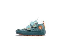 Affenzahn Lucky Chaussures pieds nus en coton avec fermeture Velcro Végétalien Antidérapantes Flexible Réfléchissantes pour l'été Taille 21-32, bleu, 35 EU