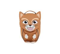 Affenzahn Petit Ami Chat - Beige | Sac à dos ergonomique pour enfants de 1 à 3 ans avec éléments réfléchissants, tire-langue et étiquette nominative