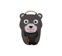 Affenzahn Petit Ami Sac à dos ergonomique pour enfants de 1 à 3 ans, réfléchissant avec tire-langue et étiquette nominative Ours pur - Gris