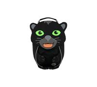 Affenzahn Petit Ami Sac à dos ergonomique pour enfants de 1 à 3 ans, réfléchissant avec tire-langue et étiquette nominative Panthère - Black