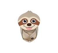 Affenzahn Petit Ami Sac à dos ergonomique pour enfants de 1 à 3 ans, réfléchissant avec tire-langue et étiquette nominative Paresseux - Beige