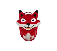 Affenzahn Petit Ami Sac à dos ergonomique pour enfants de 1 à 3 ans, réfléchissant avec tire-langue et étiquette nominative Renard - Rouge